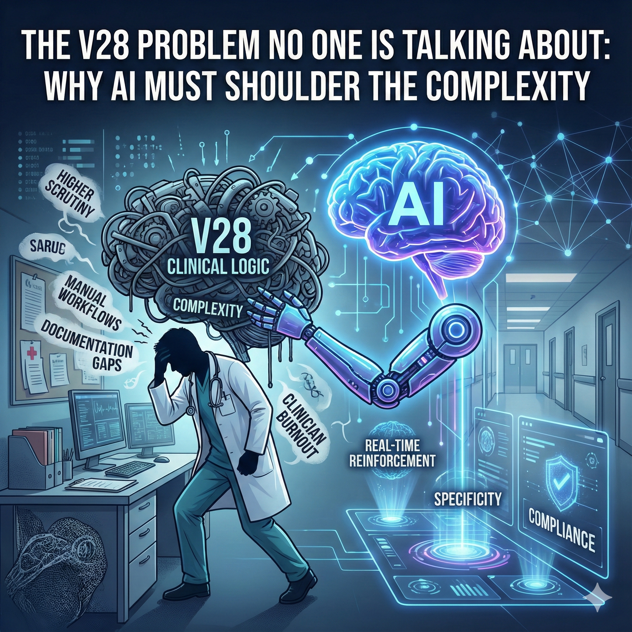 The V28 Problem No One Is Talking About: Why AI Must Shoulder the Complexity