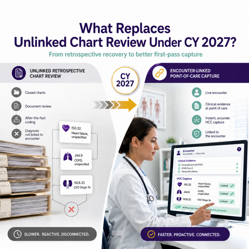 What replaces unlinked chart reviews